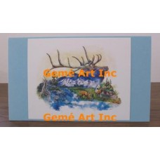 River of Elk Note Card  - #CardLG405  -  NOTE CARD